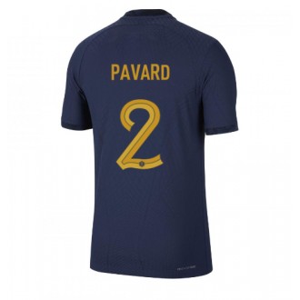 Frankrike Benjamin Pavard #2 Hemmakläder VM 2022 Kortärmad